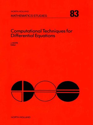 cover image of Computational Techniques for Differential Equations